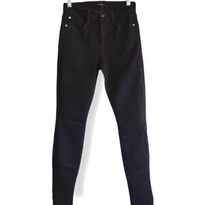 Women's Jeans Joe's Sz 24 Black The Skinny Stretch Denim Mid-Rise 5 Pocket Ankle